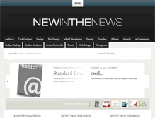 Tablet Screenshot of newinthenews.net